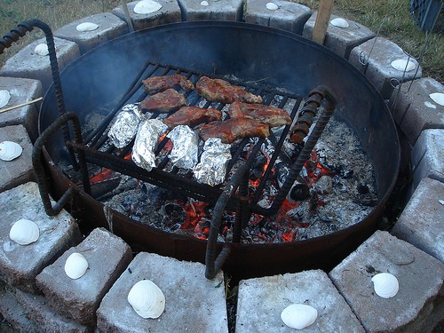 BBQ on Pacific Beach, Washington State