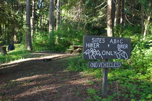 Camping grounds in Sequim Bay State Park