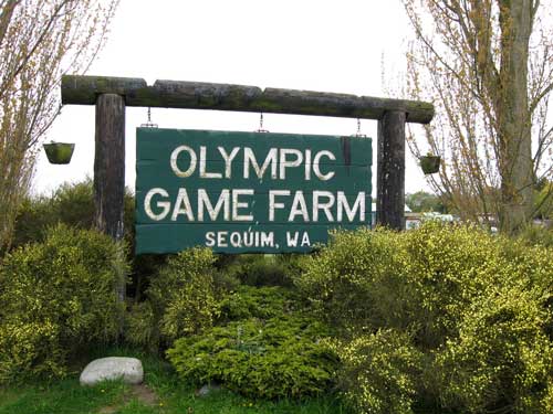 Sequim Game Farm entranc