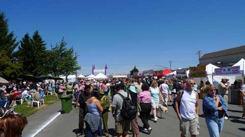 Sequim Lavender Festival street fair and food court