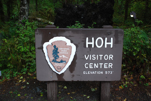 The sign welcoming you to the Visitors Center