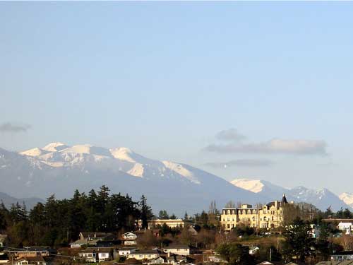 The Marissa Castle, Port Townsend has a wonderful setting