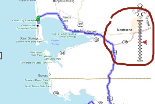 Washington State Road Map service provided by AAA, used with the kind permission of the AAA. Copyright AAA