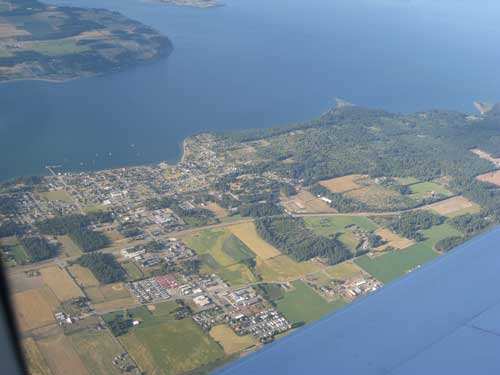 Penn Cove, Whidbey Island from the air